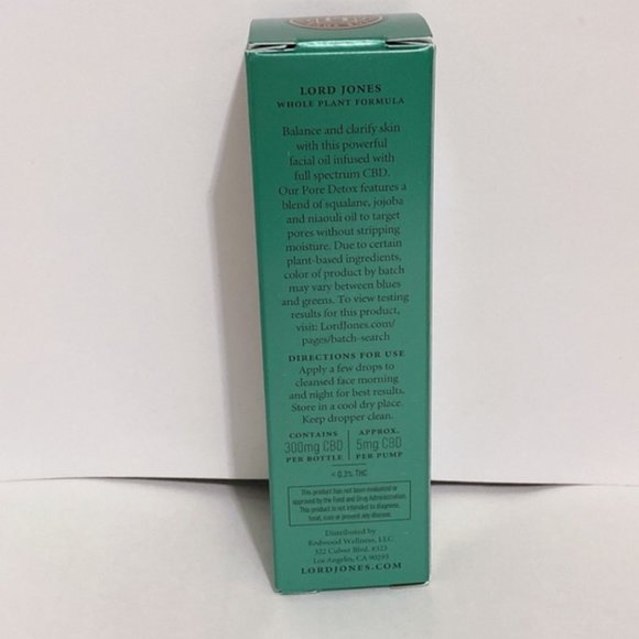 Lord Jones Pore Detox Face Oil Full Size 1oz - Picture 4 of 5